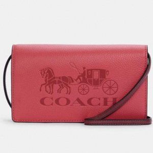 Crossbody Clutch With Horse And Carriage
